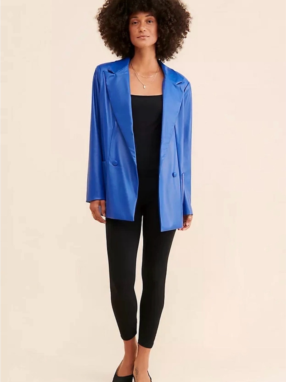Anthropology ASOS 4Th and Reckless Oversized Bright Blue Blazer